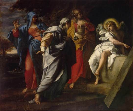 At the tomb